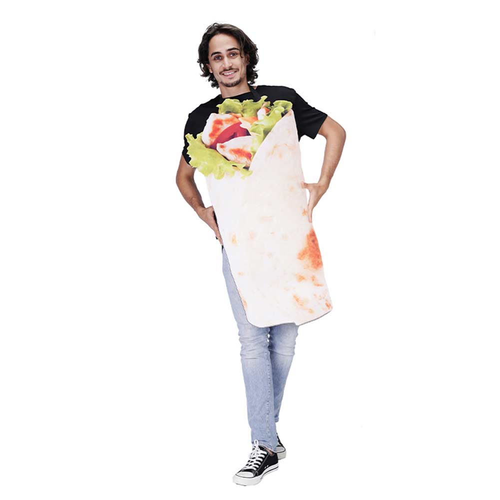 Pizza Rolls Cosplay Couple Costume Outfits Halloween Party Carnival Su ...