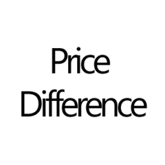 ! price difference