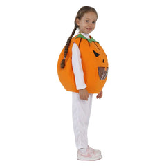 Pumpkin Pockets For Candy Kids Little Children Cosplay Outfits Halloween Party Suit