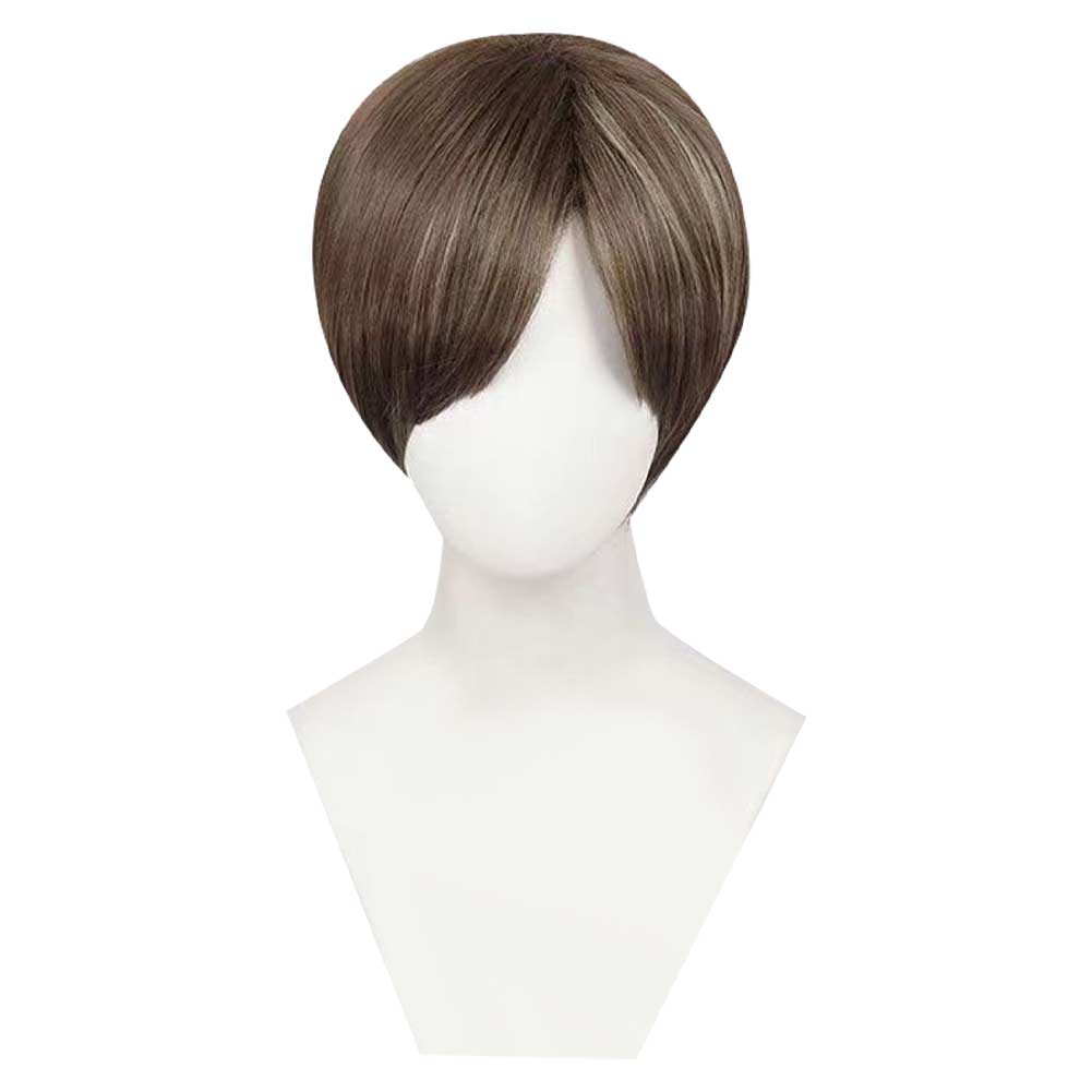 Resident Evil Leon Scott Kennedy Cosplay Wig Heat Resistant Synthetic Hair Halloween Costume Accessories Props
