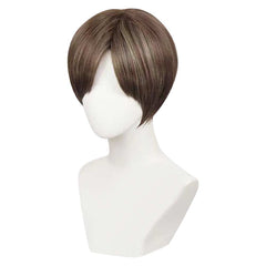 Resident Evil Leon Scott Kennedy Cosplay Wig Heat Resistant Synthetic Hair Halloween Costume Accessories Props