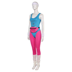 Retro 80s Workout Costumes 7 Piece Set For Women Cosplay Outfits Halloween Party Suit