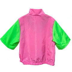 Retro Hip Hop 2 Piece Set Pink Short Sleeve Sportswear Tracksuit Cosplay Outfits Halloween Party Suit