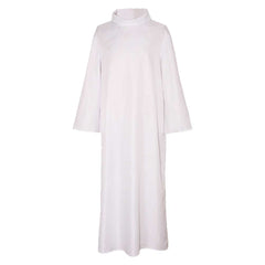 Retro Medieval Adult Priests Monks White Lapel Robe Cape Cosplay Outfits Halloween Party Suit