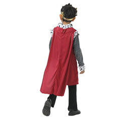 Retro Medieval King Kids Boys Cosplay Costume Outfits Halloween Carnival Suit