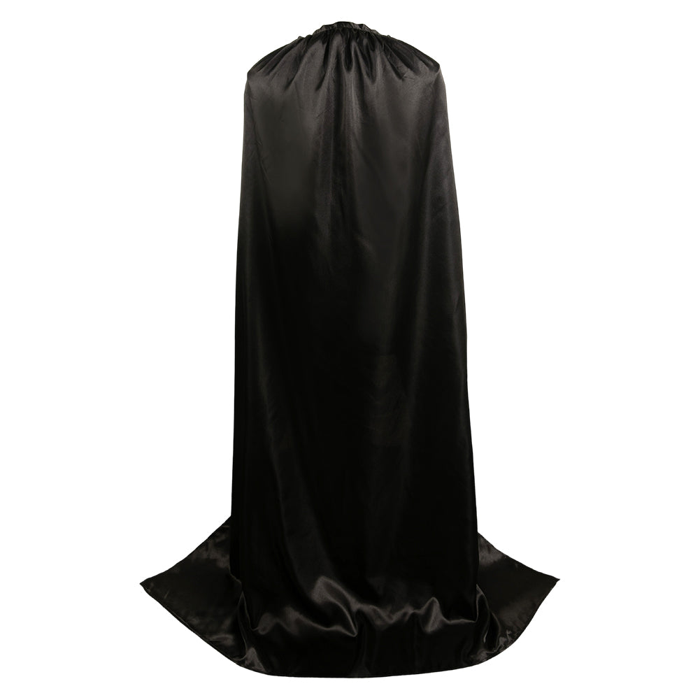 Retro Medieval Renaissance Black Satin Cape Cosplay Outfits Halloween ...