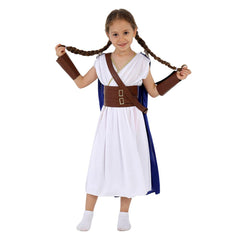 Retro Renaissance Moon Goddess Cosplay Kids Girls Dress Outfits Halloween Carnival Suit