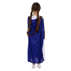 Retro Renaissance Moon Goddess Cosplay Kids Girls Dress Outfits Halloween Carnival Suit