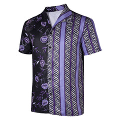 Road House 2024 Knox Printed Purple Adult Cosplay Casual Street T-shirt Costume Outfits Halloween Carnival Suit