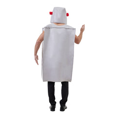 Robot Cosplay Costume Outfits With Headgear For Adult Halloween Carnival Suit