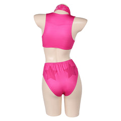 Barbie 2023 Doll Pink 3Pics/Set Swimsuit With Scarf Outfits Halloween Carnival Suit Original Design