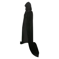 Thickened Gold Velvet Black Cosplay Hooded Cloak Halloween Costume Accessories Props