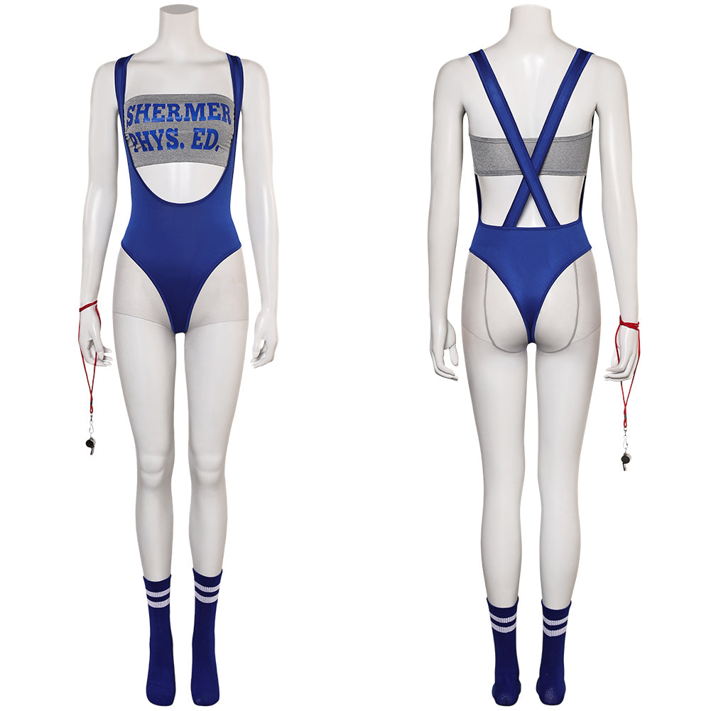 Weird Science Lisa Blue Bodysuit Sportswear 5 Piece Set Cosplay Outfit INSWEAR Weird Science Lisa Blue Bodysuit Sportswear 5 Piece Set Cosplay Outfit INSWEAR