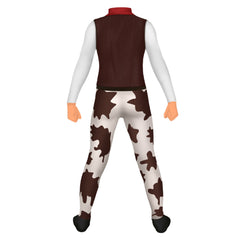 Western Cowboy Cosplay 3D Printed Bodysuit Outfits Halloween Carnival Suit