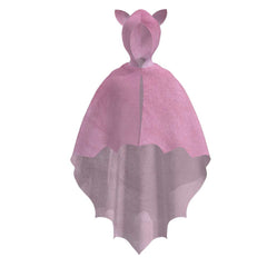 Witch Bats Kids Children Pink Hooded Cape Cosplay Outfits Halloween Party Suit