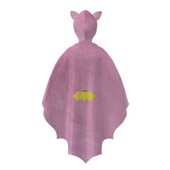 Witch Bats Kids Children Pink Hooded Cape Cosplay Outfits Halloween Party Suit