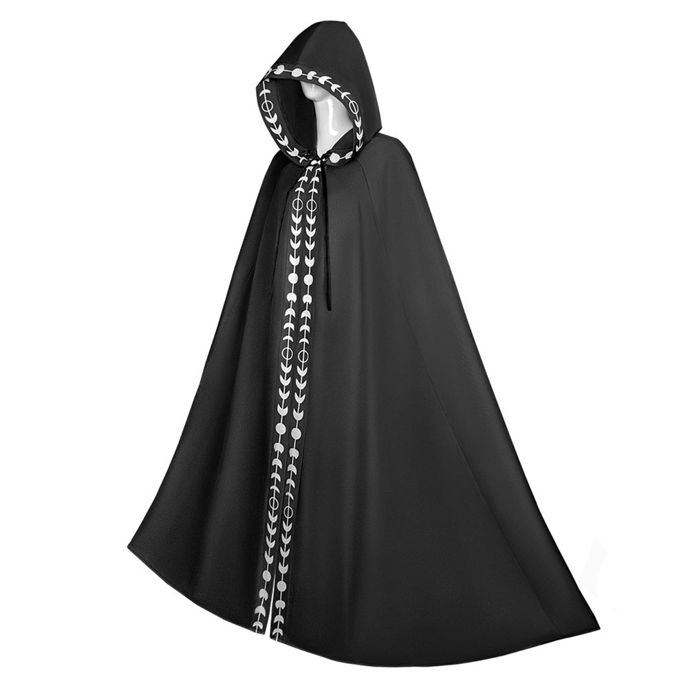 Wizard Halloween Lace Hooded Cloak Cosplay Costume Outfits Halloween Carnival Accessories