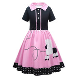 6Pcs/Set  Kids  Poodle Cosplay Costume Halloween Carnival Disguise Roleplay Suit