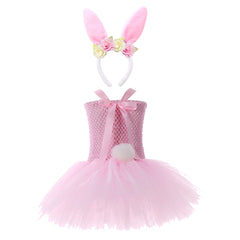 Easter Bunny Kids Girls Cosplay Costume Dress Outfits Halloween Carnival Suit