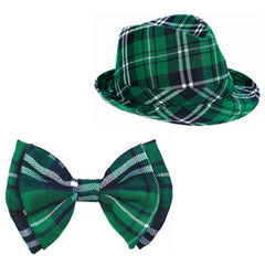 St. Patrick‘s Day Bow Tie Braces Hat Fancy Outfit Set Costume Props Party Accessory - INSWEAR