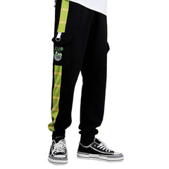 JoJo‘s Bizarre Adventure Joseph Joestar Cosplay Pants Print Pocket Cargo Casual Loose Trousers