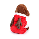 Pet Christmas Clothes Puppy Kitten Winter Warm Clothes Christmas Reindeer Role-playing Funny Dress Up Clothes - INSWEAR