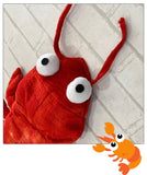 Red Cute Lobster Shape Pet Clothes Cosplay Soft Texture Dogs Hooded Coat Costume Halloween Pets Supplies - INSWEAR