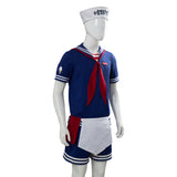 Stranger Things 3 Scoops Ahoy Steve Harrington Cosplay Costume Halloween Sailor Uniform Shirts Outfits - INSWEAR