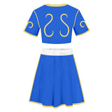 Street Fighter Chun Li Short sleeved short skirt set Cosplay Costume Outfits Halloween Carnival Party Disguise Suit