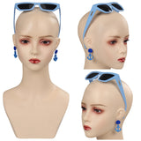 2023 Barbie Movie Cosplay Sunglasses Earings Halloween Carnival Costume Accessories