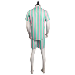 2023 Barbie Movie Ken Striped Beachwear Outfits Halloween Carnival Suit Cosplay Costume