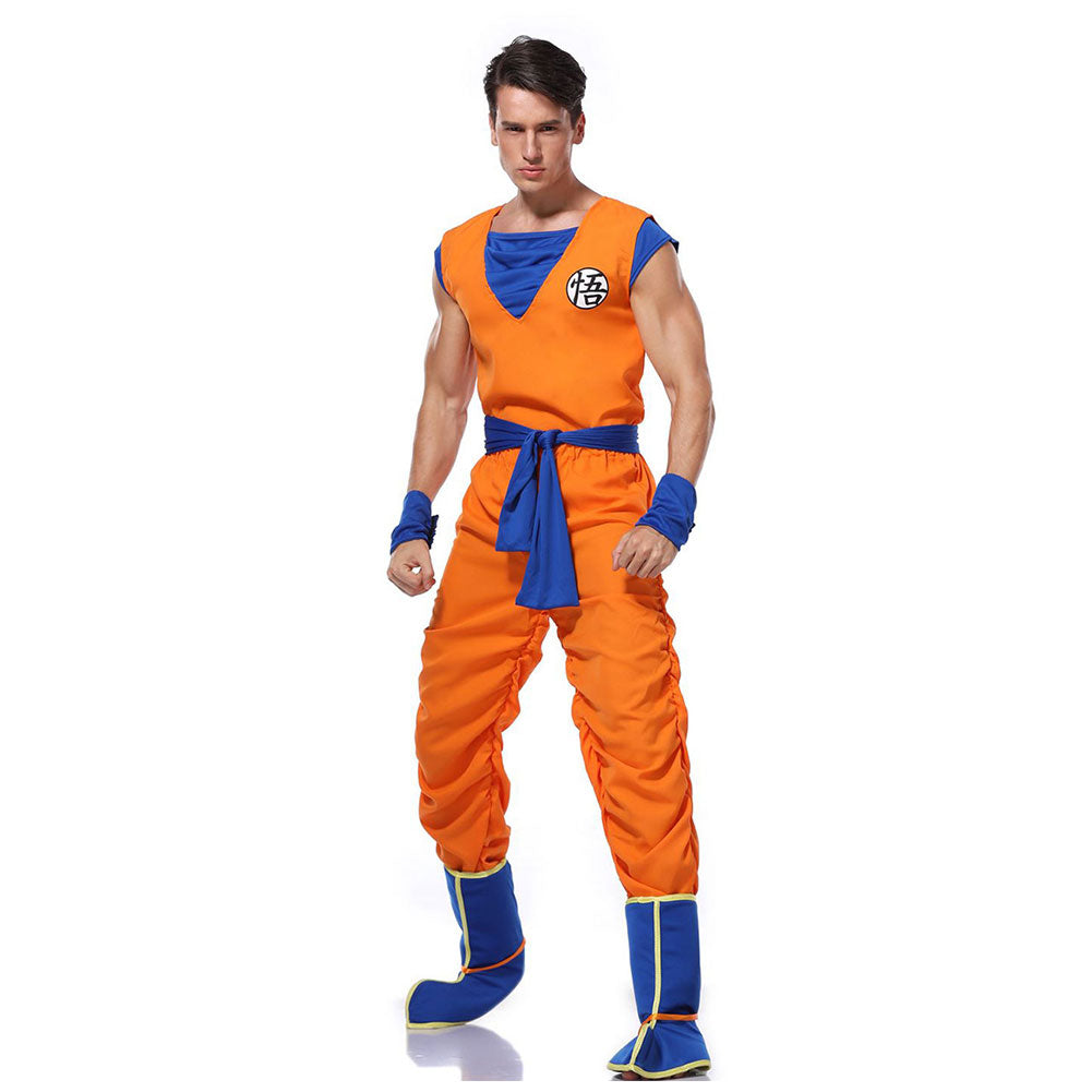 Adult Halloween Dragon Ball Costume Son Goku Suit Outfit Cosplay Costume Kung Fu Outfit - INSWEAR