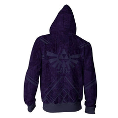 Unisex Hoodies The Legend of Zelda Zip Up 3D Print Jacket Sweatshirt - INSWEAR