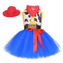 Toy Story 4 Jessie Bubble Dress Halloween Cosplay Costume Kids Little Girls - INSWEAR
