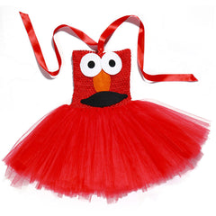 Girls Cookie Monster Dress Costume Halloween Party Tulle Tutu Dress Up - INSWEAR