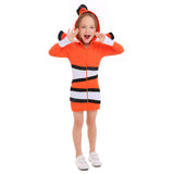Kids Halloween Ocean Theme Party Clown Fish Nemo Cosplay Matching Outfits - INSWEAR