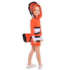 Kids Halloween Ocean Theme Party Clown Fish Nemo Cosplay Matching Outfits - INSWEAR