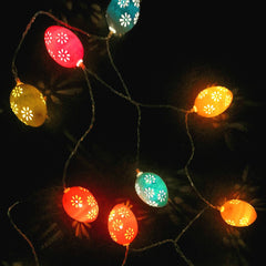Easter Egg String Lights Battery Operated Easter Egg Shape LED Lights Fairy String Lights Decoration for Easter Spring Theme Party - INSWEAR