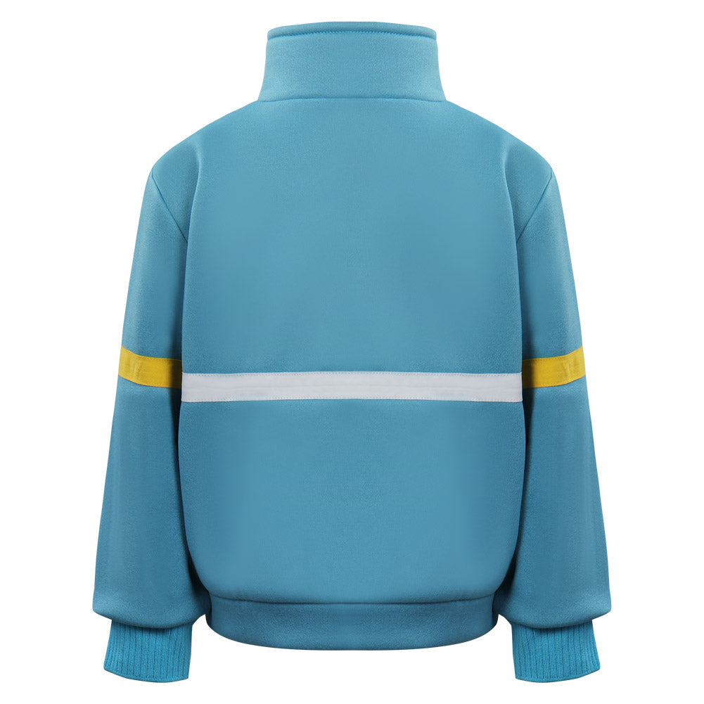 Kids Stranger Things Season 4 Max Mayfield Cosplay Jacket Sportswear Zip Up Casual Coat - INSWEAR