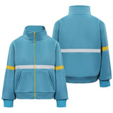 Kids Stranger Things Season 4 Max Mayfield Cosplay Jacket Sportswear Zip Up Casual Coat - INSWEAR