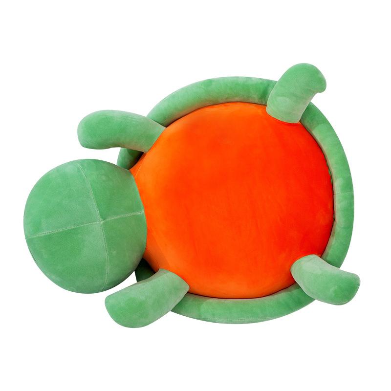 Cartoon Pumpkin Turtle Plush Toy Funny Turtle Plush Doll Household Throw Pillow Lovely Pumpkin Turtle Bolster - INSWEAR