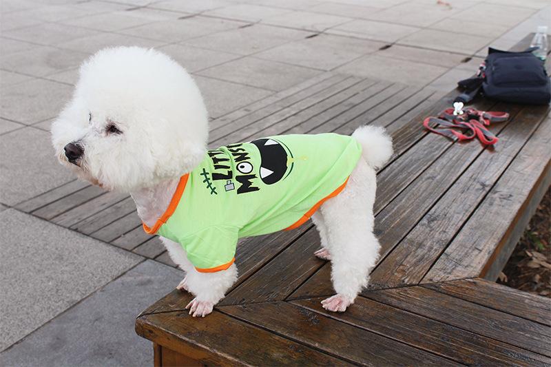 Halloween Small Dogs Yorkies Chihuahua Tank Top Vest Pet Cute Ghost Pattern T-Shirt - INSWEAR