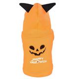 Halloween Pet Cat Dog Dress Up Costume Pumpkin Hooded Outfit Costume Puppy Cat Party Clothes - INSWEAR