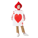 Red Heart Poker Guard Poker Kingdom Cosplay Costume Outfits Halloween Carnival Suit