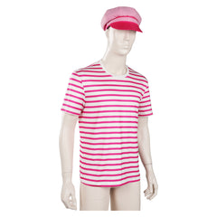 Barbie Ken Cosplay Costume Men T-shirt Hat Outfits Halloween Carnival Suit