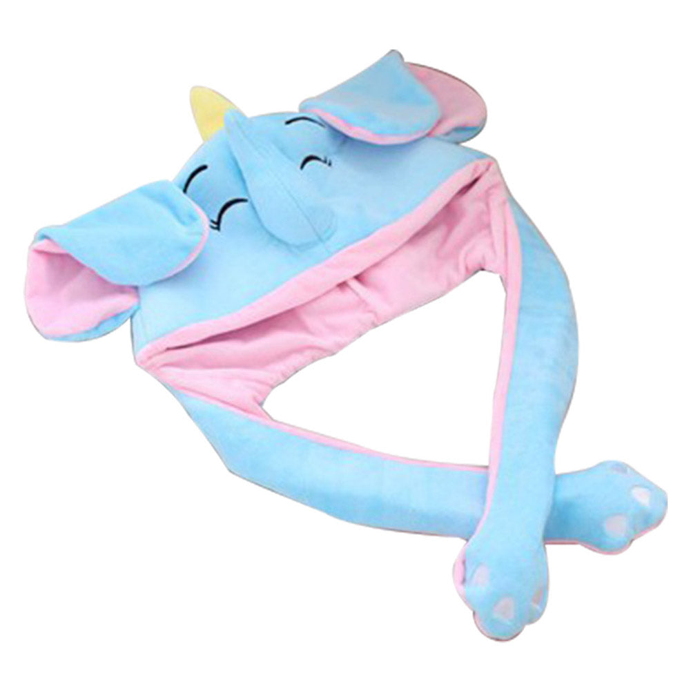 Funny Plush Elephant Hat Cap Party Gift Halloween Christmas Novelty Party Dress up Cosplay - INSWEAR