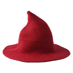 Women Wool Sharp Pointed Witch Hat for Halloween Christmas Costume Party - INSWEAR