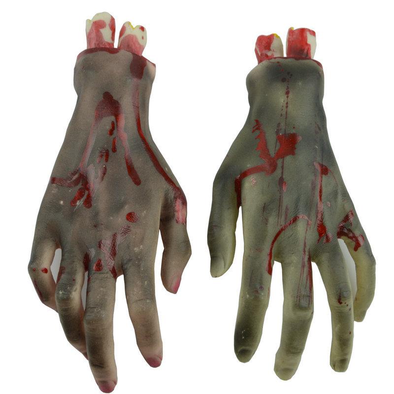 Halloween Decoration Props Fake Cut Off Bloody Broken Hand Foot - INSWEAR
