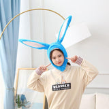 Warm Soft Cozy Plush Fun Easter Bunny Ears Hood Women Costume Hats Christmas Gift - INSWEAR