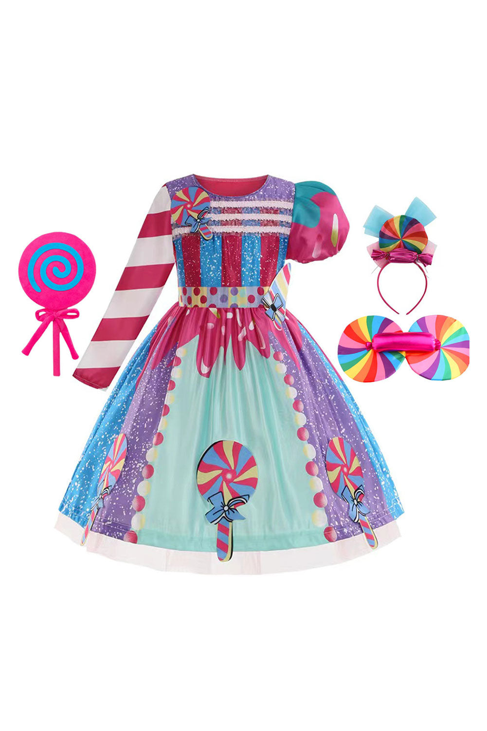 Candy Princess Dress Cosplay Costume Outfits Fantasia Halloween Carnival Party Disguise Suit